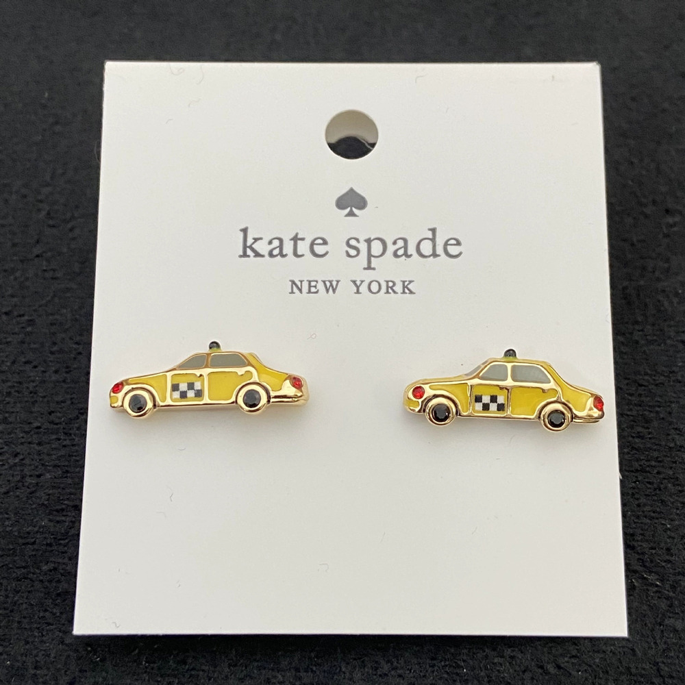 Kate SPADE Mini Colorful Enamel 3D Car Stud Earrings
